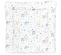 TupTam Matelas à Langer à Motifs pour Bebe Filles et Garçons, Lapin/Chouette, 75 x 85 cm