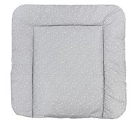 TupTam Matelas à Langer à Motifs pour Bebe Filles et Garçons, Petites étoiles/Gris, 75 x 85 cm