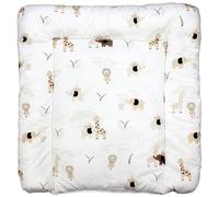 TupTam Matelas à Langer à Motifs pour Bebe Filles et Garçons, Savane Beige, 75 x 85 cm