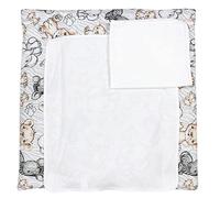 TupTam Matelas à Langer avec 2 Couches en Tissu éponge ANK019, Safari, 70 x 70 cm