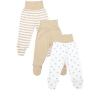TupTam Pantalon Bébé Garçon avec Pieds 3 Pièces - Pantalon Bébé Confortable en Coton Doux