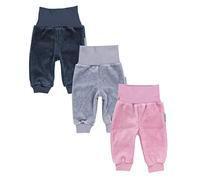 TupTam Pantalon de Jogging pour Bébés Filles en Velours, Lot de 3, Mix de Couleurs 1, 98