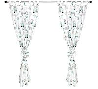 TupTam Rideaux pour Chambre d'enfant avec des Passants 2 pcs, Zoo Vert, env. 155x95 cm