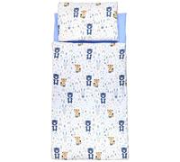 TupTam Sac de Couchage-Couverture avec Oreiller et Sac - Sac Enfant 135×70 cm pour Maternelle, Voyages et Maison, Ours, lièvre, Renard dans la forêt, 70 x 135cm