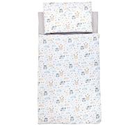 TupTam Sac de Couchage-Couverture avec Oreiller et Sac - Sac Enfant 135×70 cm pour Maternelle, Voyages et Maison, Lapin/Chouette, 70 x 135cm