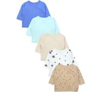 TupTam T-Shirt pour Bébés Garçon Manches Longues 5 Packs, Flèches_Bleues_Étoiles, 56