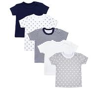 TupTam T-Shirts Bébé avec Manches Courtes, Lot de 5, Multicolore, 86