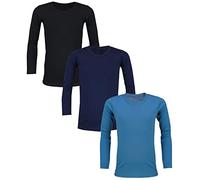 TupTam T-Shirts Manches Longues Enfant Lot de 3 - 100% Coton, Mix de Couleurs 4, 110