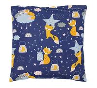 TupTam Taie d'oreiller à Motifs pour Enfants, Renard étoiles/Bleu Foncé, 40 x 40 cm