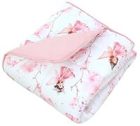 TupTam Tapis d’éveil bébé 120x120 cm - Rembourré, doux, coton, Fée Rose