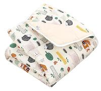 TupTam Tapis d’éveil bébé 120x120 cm - Rembourré, doux, coton, Forêt/Beige