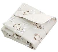 TupTam Tapis d’éveil bébé 120x120 cm - Rembourré, doux, coton, Girafe Beige