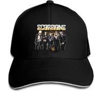 TUQIAAM Cappellino da Baseball Con Stampa Scorpions City Crazy World Tour Schwarze Männer Cappellino da Baseball Band Snapback Cap Frauen Hut Peaked Geschenk