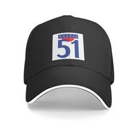 TUQIAAM Casquette de Baseball Pastis 51 Bleue pour Homme et Femme, Casquette de Camionneur Haut de Gamme pour Pool Party, Plage