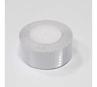 Tuqiang® Bande Réfléchissant Adhésif pour Véhicules Vêtements Sac à Dos Haute visibilité Ruban Sécurité extérieure Autocollant réfléchissant 2 Pièces Blanc 3M×2.5CM