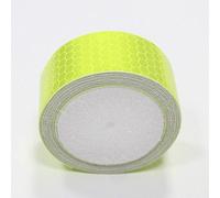 Tuqiang® Bande Réfléchissant Adhésif pour Véhicules Vêtements Sac à dos Haute visibilité Ruban Sécurité extérieure Autocollant réfléchissant 2 Pièces Vert fluorescent 3M×2.5CM