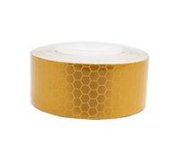 Tuqiang® Bande Réfléchissant Adhésif pour Véhicules Vêtements Sac à dos Haute visibilité Ruban Sécurité extérieure Autocollant réfléchissant 1 Pièces Jaune 3M×2.5CM