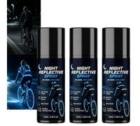 tuqieui Peinture réfléchissante Spray vélo, Finition Claire séchage Rapide | Spray réfléchissant à séchage rapide pour vélo, vêtements et équipements. Formule à base d'eau avec finition transparente