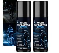 tuqieui Peinture réfléchissante Spray vélo, Finition Claire séchage Rapide | Spray réfléchissant à séchage rapide pour vélo, vêtements et équipements. Formule à base d'eau avec finition transparente