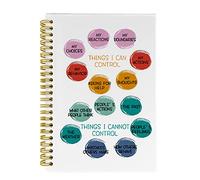 Tuqu Mental Health Things I Can Control Things T Cannot Control Carnet à spirales ligné avec couverture rigide 14 x 21 cm