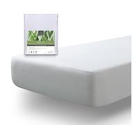 Tural Alèse Imperméable pour Matelas Aloe Vera | Drap Housse Ajustable | Bouclette Coton Blanc | Lot de 2 80x190/200 cm