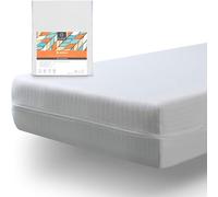 Tural Housse de Matelas 180x190/200cm Elastique et Résistant avec Fermeture Éclair Certifié Oeko-TEX Réglable Blanc