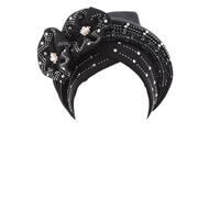 Turban africain Auto Gele Headtie Chapeau islamique pour femme Bandeau Nigérian Mariage Gele Cap Foulard musulman, 4, Taille unique