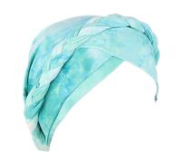 Turban Africains pour Femme, Foulard Bonnet Chimio Chapeaux pré-noué Musulman Élastique Bandana Chemo Cancer Casquette de Perte de Cheveux (B)