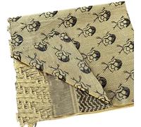 Turban arabe pour homme Turban Head Wick, Tête de mort jaune, taille unique