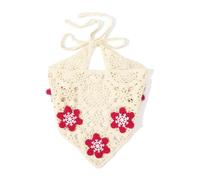 Turban au crochet pour femme - Streetwear - Bandeau tricoté - Pour Noël - Accessoire photo - Pour les vacances