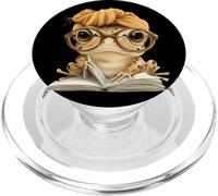 Turban bébé Grenouille Livre Ouvert Lecture Rat de bibliothèque Graphique Portrait PopSockets PopGrip pour MagSafe