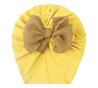 Turban Bébé Nouveau-né Fille Baptême Bandeau Bandeau Bandeau avec nœud élastique Bandeau pour cheveux Headwrap Été Bonnet pour nourrissons Filles 0-2 ans, b, taille unique