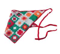 Turban délicat en crochet avec fleurs pour prendre des photos, bandeau tricoté pour femme
