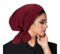 Turban Femme Foulard Cheveux Hijab Musulmane Pour Chimio Bonnet Noir Bandeau Sport Musulman Bandana Rouge Soie Jaune Mode a Enfiler Chic Été Casquette Coton Blanc Niqab Bleu
