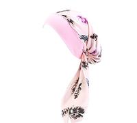 Turban Femme Foulard Chimio Cheveux Bandana,Casquettes Turban du Sommeil Coton, Étendue Turbans Bonnet, Femme Mode Pré-Noué Bonnet de Pertede Cheveux Chapeau, Chimio Casquette Rose Taille Unique