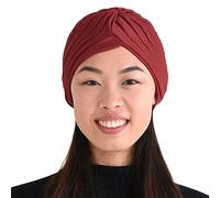 Turban Femme Twist Plissé Vintage - Chapeau Homme Bonnet Mode Festival Costume Divination Chic Retro Rouge