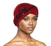 Turban Mode Chimio Bonnet Pour Femme, Turban Chimio Femme Coton,Imprimé Fleur Imprimé Casquette De Perte Cheveux Tresse TorsadéE, Bonnet Nuit Mode Bandeau Taille Unique Casquettes Bonnets Pour Cancer