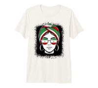 Turban Motif Drapeau Femme iranienne fière T-Shirt Haut de Gamme