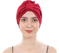 Turbans pour Femmes/Bandeau pour Femmes Doublé Doux Turban tête Enveloppement Chapeaux plissé Bonnet Casquette Perte de Cheveux Chapeau (3, Taille unique)