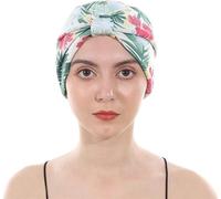 Turbans pour Femmes/Bandeau pour Femmes Doublé Doux Turban tête Enveloppement Chapeaux plissé Bonnet Casquette Perte de Cheveux Chapeau (D, Taille unique)