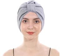 Turbans pour Femmes/Bandeau pour Femmes Doublé Doux Turban tête Enveloppement Chapeaux plissé Bonnet Casquette Perte de Cheveux Chapeau (2, Taille unique)