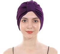 Turbans pour Femmes/Bandeau pour Femmes Doublé Doux Turban tête Enveloppement Chapeaux plissé Bonnet Casquette Perte de Cheveux Chapeau (6, Taille unique)