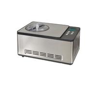 Kitchen Chef Sorbetière ICE-1530PRO – 150W, cuve aluminium 1,65 L, écran LCD – Noir et argent