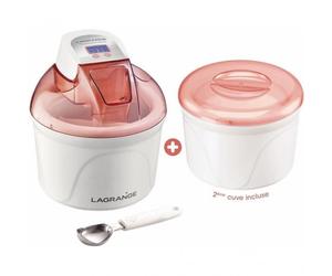 Turbine à glace - LAGRANGE - Pomelo - Rose - 1 5 L - 12 W