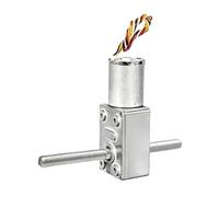 Turbine à grand couple JGY-2430, Micro moteur à engrenages à vis sans fin 12v 24v, faible vitesse, double vis, petit moteur(10 rpm,24V)