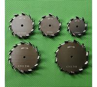 Turbine de mélangeur de laboratoire à palette d'agitation en acier inoxydable Disque de Dispersion d'agitateur dents scie en acier inoxydable 304 laboratoire 30-180mm(90mm)