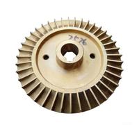 Turbine de pompe à eau en laiton 85 mm OD 14 mm ID auto-amorçante double face pour un transfert efficace des eaux usées et des liquides dans les systèmes résidentiels ou résidentiels (Diamètre