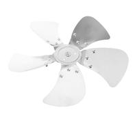 Turbine de Ventilateur à 5 Pales en Alliage D'aluminium Argenté | Pièce Équilibrée et Calibrée, Surface Polie Lisse, Résistante à Corrosion, pour Atelier et Garage