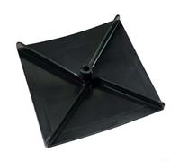 Turbine d'épandeur en plastique de rechange compatible avec les équipements agricoles Lame noire Installation facile Restaure la fonctionnalité 30 x 22 x 8 cm Si