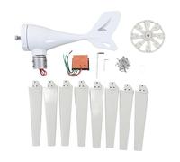 Turbine éolienne 600W à 8 pales, générateur éolien à faible bruit avec contrôleur MPPT pour bateau et ménage (12V)